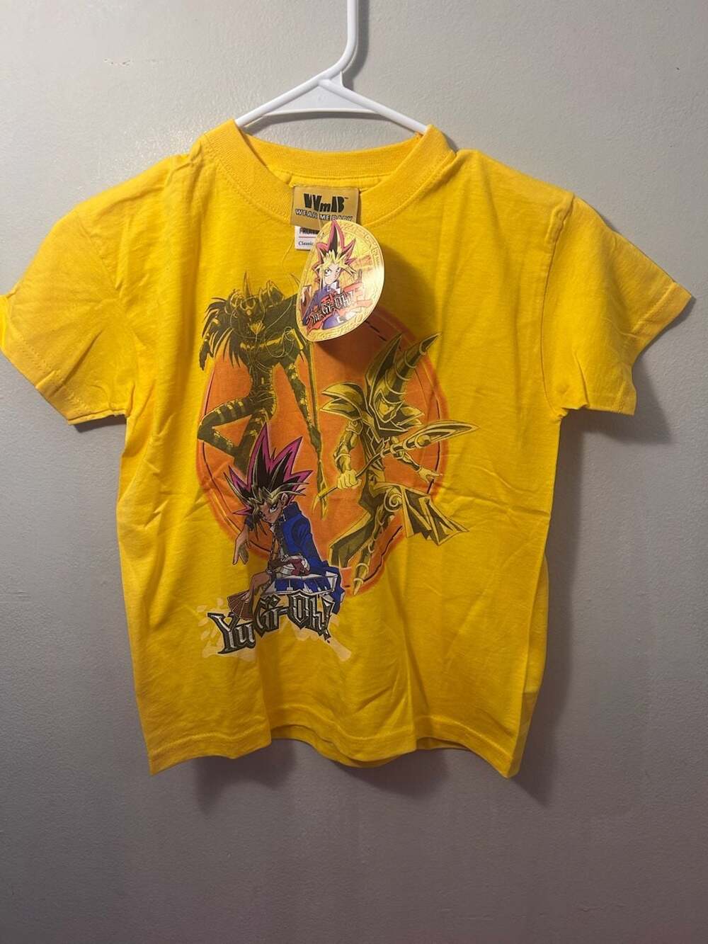 Vintage Yu-Gi-Oh! Graphic T-Shirt Yellow Size 5-6